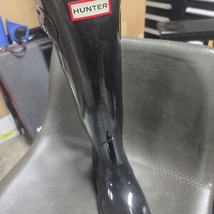 Hunter Glossy Black Waterproof Boots